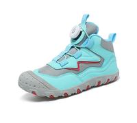 Generisch Scarpe invernali calde e spesse per bambini, stivali da neve a cinque dita, ideali per le giornate fredde, robusti e comodi per ragazzi, Celeste., 33 EU