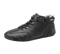 generisch Scarpe invernali da uomo e donna, per attività all'aria aperta, antiscivolo, scarpe da trekking, calde, invernali, impermeabili, a piedi nudi, stivaletti corti, Nero , 41 EU