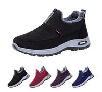 Generisch Scarpe invernali da uomo, imbottite, slip on sneaker, invernali, calde, comode, ortopediche, invernali, leggere, antiscivolo, morbide, scarpe da ginnastica a piedi nudi, grigio., 38 EU