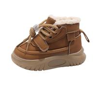 Generisch Scarpe invernali per ragazzi e ragazze, scarpe da ginnastica con calda imbottitura, scarpe sportive per attività all'aria aperta, per bambini, allenatori, scarpe da ginnastica, giallo., 26