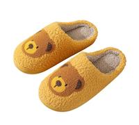 Generisch Scarpe marroni donne coppie vacanze stampate pantofole per uomini donne calde pantofole casa donna business scarpe 41, giallo., 43 EU