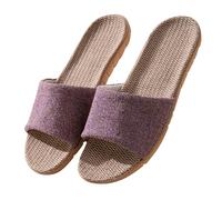 Generisch Scarpe nere da uomo invernali per pavimenti in legno, misto cotone e lino, per uomo e donna, con suola spessa, ideali per le scarpe classiche da uomo blu, Lilla, 40 EU