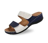 Generisch Scarpe ortopediche da donna, sandali estivi da donna, con vestibilità orthofit, suola stabile, comode pantofole aperte, ideali come pantofole per la casa, 43