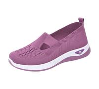 Generisch Scarpe ortopediche da donna, slip on, casual, estive, leggere, comode, traspiranti, in memory foam, sandali da donna, Z1 viola, 36 EU