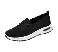 Generisch Scarpe ortopediche da donna, slip on, casual, estive, leggere, comode, traspiranti, in memory foam, sandali da donna, Z3, nero., 38.5 EU
