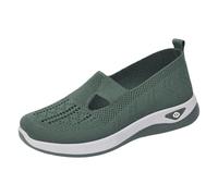 Generisch Scarpe ortopediche da donna, slip on, casual, estive, leggere, comode, traspiranti, in memory foam, sandali da donna, Z1 verde., 39 EU
