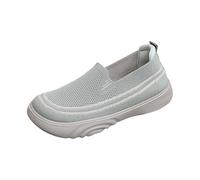 Generisch Scarpe ortopediche da donna, traspiranti, leggere, senza lacci, con suola morbida, comode, per il tempo libero, per tutti i giorni e il tempo libero, verde, 39 EU