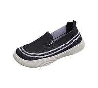 Generisch Scarpe ortopediche da donna, traspiranti, leggere, senza lacci, con suola morbida, comode, per il tempo libero, per tutti i giorni e il tempo libero, Nero , 40 EU