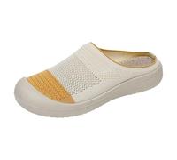 Generisch Scarpe ortopediche da donna, ultra comode, scarpe sportive sul retro, aperte, traspiranti, leggere, comode, per la terapia, per lo sport e la fisioterapia, giallo., 39