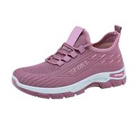 Generisch Scarpe ortopediche da passeggio in rete da donna, per la primavera e per il tempo libero, traspiranti, scarpe in rete leggere, scarpe estive e sportive, Lilla, 36 EU