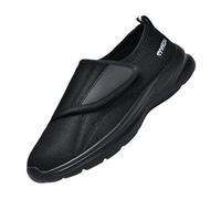 Generisch Scarpe ortopediche per anziani, unisex, scarpe per diabetici, extra larghe, traspiranti, leggere, regolabili, scarpe da passeggio, scarpe da benda per gonfiore