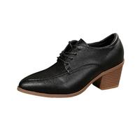 Generisch Scarpe per costume tradizionale da donna, scarpe basse, scarpe da matrimonio, scarpe da barca in lino, per il tempo libero, per le attività all'aria aperta, Nero , 39 EU