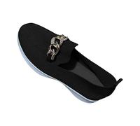 Generisch Scarpe per il tempo libero da donna, slip on scarpe da ginnastica piatte a piedi nudi, comode, leggere, da fitness, a maglia, comode ed eleganti, per il tempo libero all'aperto e tutti i