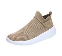 Generisch Scarpe per il tempo libero, da trekking, da uomo, antiscivolo, con lacci, per il tempo libero, da uomo, colore bianco, alla moda, scarpe da ginnastica bianche, cachi, 39 EU 3X-Stretta