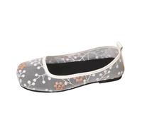 Generisch Scarpe piatte da donna in pizzo con cinturino e suola morbida in stile vintage romantico, per passeggiate estive in città e visite al caffè nelle mattine del fine settimana, Stile E02