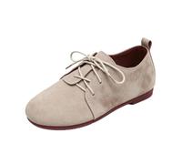 Generisch Scarpe piatte senza tempo con design con piccolo cinturino, punta larga, comode pantofole per tutti i giorni, ideali per il tempo libero, le vacanze e gli appuntamenti, beige., 43 EU
