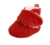 Generisch Scarpe primi passi 23 Infant Scarpe Prewalker Boots Booties Baby Soft First Warming Boys Scarpe da auto Baby Winter, Colore: rosso, 6-12 mesi
