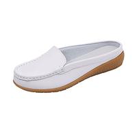 Generisch Scarpe slip-on per attività all'aria aperta, per il tempo libero, traspiranti, da donna, per il tempo libero, 40 sneaker, bianco, 40 EU