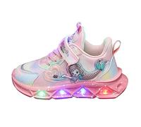 Generisch Scarpe sportive con luci Traspirante Principessa Leggera Illuminazione Casual Up Scarpe Da Notte Luce Imbottita Scarpe basse Ragazze, Colore: rosa., 31.5 EU