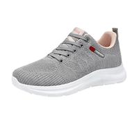 Generisch Scarpe sportive da donna, comode, scarpe da corsa, traspiranti, in rete, per camminare, per il tempo libero, per la primavera e l'autunno, grigio., 41 EU