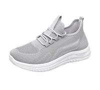 Generisch Scarpe sportive da donna primaverile, leggere, traspiranti e comode, in rete, per persone medie e anziane, scarpe piatte casual, scarpe da corsa, scarpe da ospedale, scarpe da donna con orso