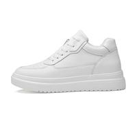 Generisch Scarpe sportive da uomo casual in rete, scarpe da ascensione, con suola interna più grande, per il tempo libero, comode, traspiranti, per lo sport e la corsa, bianco, 37 EU