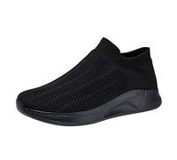 Generisch Scarpe sportive da uomo Modello Alla Moda Mesh Traspirante E Confortevole Slip On Antiscivolo Grande Coppia Scarpe Scarpe Scarpe Uomo Sneakers Basso, Nero , 38 EU