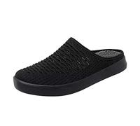 Generisch Scarpe stringate traspiranti da donna, scarpe basse per il tempo libero, unisex, in rete leggera, scarpe da lavoro sportive, traspiranti, scarpe da lavoro da donna per solette, Nero , 37 EU