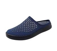 Generisch Scarpe stringate traspiranti da donna, scarpe basse per il tempo libero, unisex, in rete leggera, scarpe da lavoro sportive, traspiranti, scarpe da lavoro da donna per solette, Blu, 40 EU