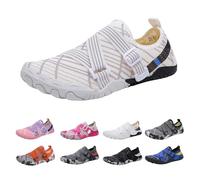Generisch Scarpe unisex a piedi nudi, da trail, ad asciugatura rapida, per sport acquatici, da spiaggia, da surf, traspiranti, per sport acquatici, bianco, 38 EU