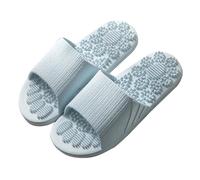 generisch Scarpe Uomo Senza Lacci Nero Uomini Massaggio Pantofole Casa All'aperto Antiscivolo Traspirante Piede Agopuntura Punto Massaggio Dei Piedi Sandali Maschio Maglione Uomo Scarpe, Blu, 36 EU