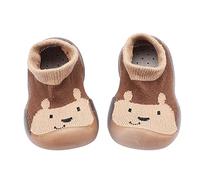 Generisch Scarpine primi passi per bambini e ragazze, scarpe da ginnastica morbide, leggere, comode, calde, scarpe da ginnastica, caffè, 26 EU