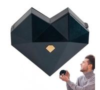 Generisch Scatola per anelli - Scatola per gioielli | Cuore anello organiser | Wedding Ring Case Jewelry Case Jewelry Protector Box, anello Case For Marriage Proposals, Wedding, Birthday