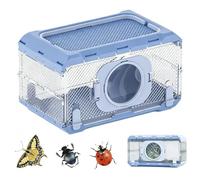 Generisch Scatola per mosche con lente d'ingrandimento, pieghevole, contenitore per bambini, per interni, esterni, aula, scuola, casa, giardino, cortile, campeggio