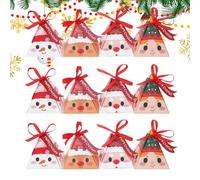 Generisch Scatole di Natale | 16 contenitori con - sacchetti per dolcetti natalizi | per lecca-lecca biscotti cupcakes brownies ciambella snack prodotti da forno famiglia amici vicini