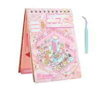 Generisch Scenario di adesivi | Set di scene creative 3D Cute Mini House Sticker Free-Cut Dece Decede Paper | Libro di gioco per bambini Journaling Travel School Home