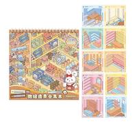 Generisch Scene Stickerbook - Bambini Caricamento Gioco Scene Adesivi - Adesivi decorativi fai da te, giorni di pioggia, attività in famiglia, relax a casa