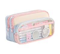 Generisch School Pencil Case - Ovale Single Pencil Case | 3 Compartment Marker Cases Makeup Organizer Large Capacity Pencils Cases Stationery Supplies