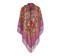 Generisch Sciarpa Boemia Stile Etnico Cravatta Nappa Sciarpa Previene Prendere Il Sole In Capo Grandi Sciarpe Morbido Caldo Moda, Colore: rosa., Taglia unica