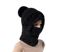 Generisch Sciarpa con cappuccio, protezione per le orecchie antivento, berretto da ciclismo, copriviso, sciarpa, per viaggi, avventure, pendolari, pattinaggio, escursionismo, sci, skateboard, Natale