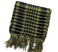 Generisch Sciarpa con frange arabe, sciarpa leggera in cotone e foulard con nappa per accessori da campeggio all'aperto, unisex, sciarpa nera a treccia (giallo, taglia unica)