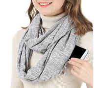 Generisch Sciarpa con tasche | scaldacollo leggero - Sciarpa invernale per donne, per escursioni all'aperto, escursioni, viaggi, tutte le stagioni, telefono cellulare, oggetti di valore, chiavi