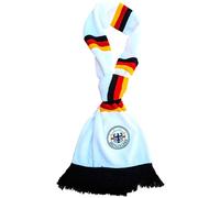 Generisch Sciarpa della Germania 2.0 bianca Coppa del Mondo ricamata, L, nero, rosso, giallo, bianco, L