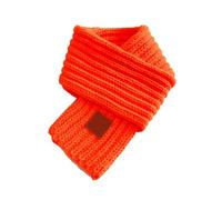 Generisch Sciarpa in lino a maglia calda scarves Warm Scarf Neck Warmer For Toddlers Boys Girls Salviette compresse, Colore: arancione., Taglia unica
