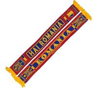 Generisch Sciarpa Romania per Coppa del Mondo EM, Sciarpa da Calcio, Sciarpa Culto, Sciarpa Souvenir, Costruzione, Rosso, Giallo, 145 x 18 cm