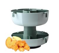 Generisch Scolapasta a 2 livelli, colino a 2 livelli, scolapasta per la frutta, scolapiatti multiuso | Vaschetta per la frutta con drenaggio rapido, salvaspazio per il campeggio