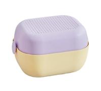 Generisch Scolapiatti da cucina 2 in 1 con vaschetta di raccolta | Ciotola per il lavaggio della frutta con colino integrato per pasta, insalata, bacche, fragole, uva, patate, fagioli