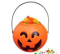 Generisch Secchiello per dolcetti - Lanterna porta snack per decorazione di riunioni, contenitore per dolci con anello per il trasporto integrato, accessorio stagionale, componente portatile per