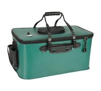 Generisch Secchio portatile - Borsa contenitore per esche per pescatori - Contenitore impermeabile con tracolla, grande capacità di immagazzinaggio portatile per campeggio, escursioni e