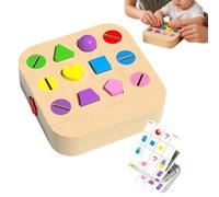 Generisch Selettore di forme, gioco di smistamento giocattoli in legno, giochi di selezione dei colori | Per l'apprendimento prescolare E Ragazze Bambino E Bambino Compleanno Natale